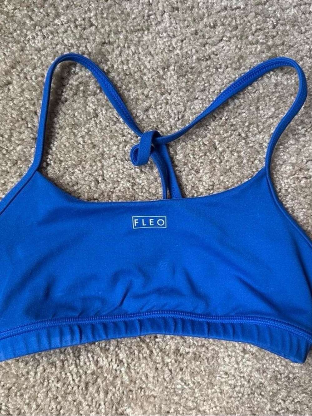 Fleo Colbalt Blue Loop Back Bra
